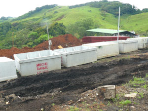 These tanks will be part of an elaborate sewage system, including a sewage treatment plant.  